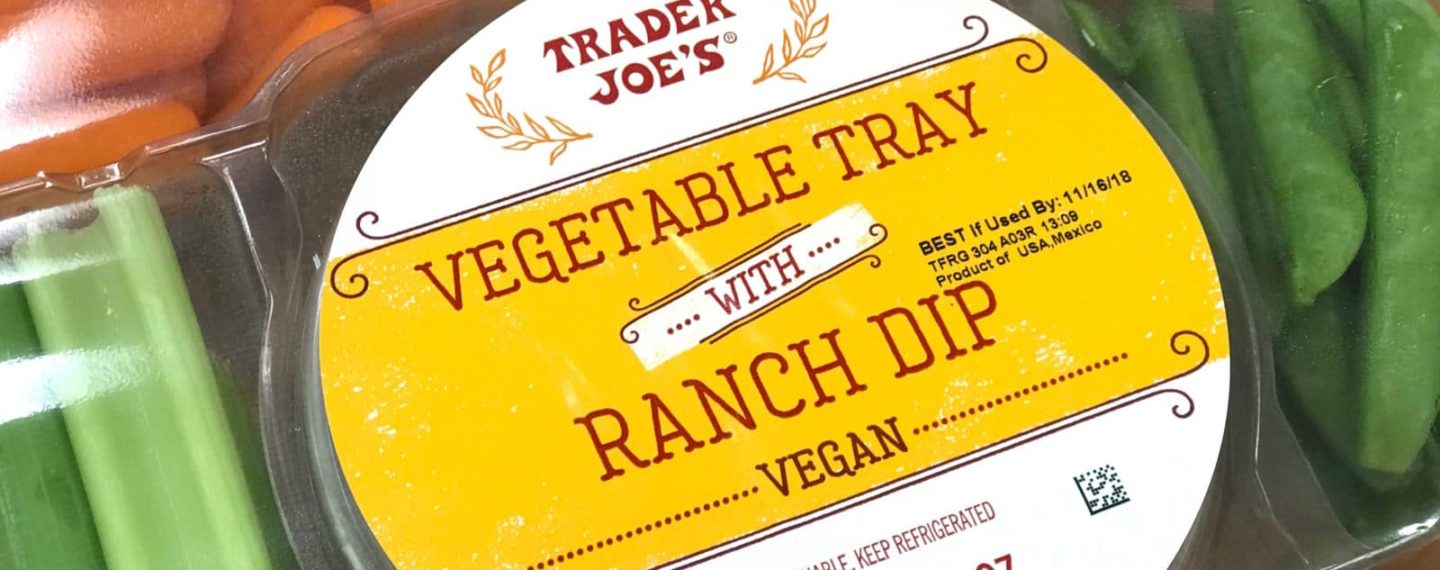 Trader Joe’s Debuts Veggie Tray With Vegan Ranch Dip