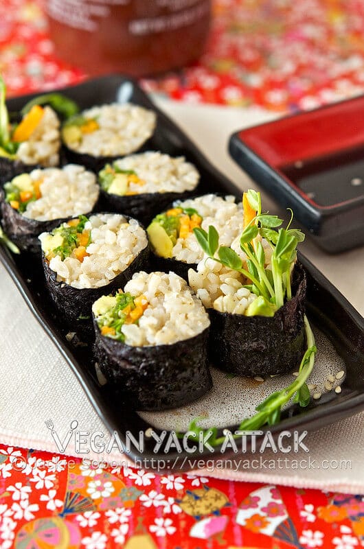 Easy Homemade Vegan Sushi Recipe - Veggies Don't Bite