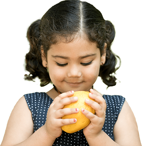 Child with Fruit