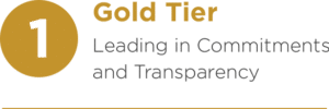 1. Gold Tier: Leading in Commitments and Transparency