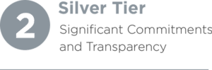2. Silver Tier: Significant Commitments and Transparency