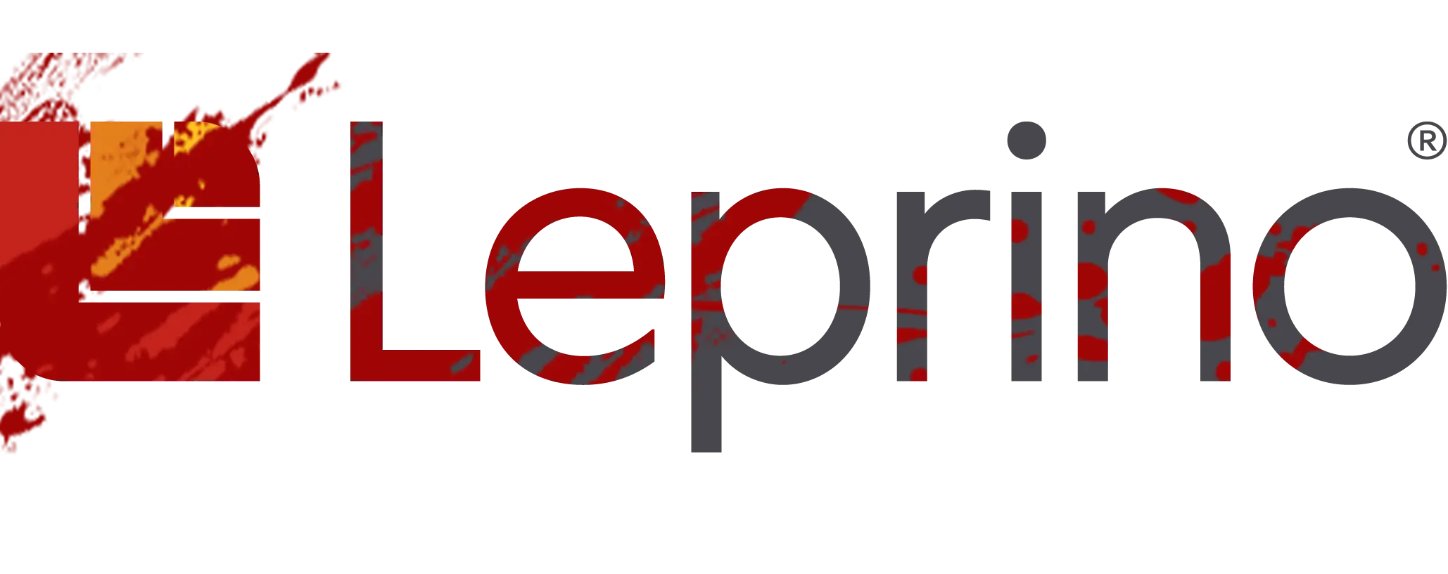 leprino logo, splattered with blood
