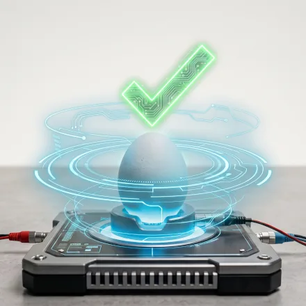 Imagen conceptual de la tecnología para determinar el sexo de los embriones in ovo.